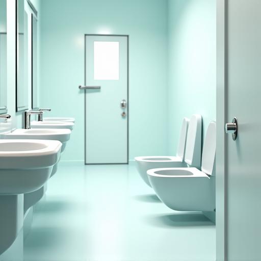 Afbeelding van schone sanitaire faciliteiten